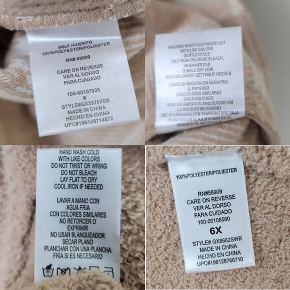 Girls Size 6 Clothing Bundle GB Girls Chelsea Violet Dresses Cardigan Flannel - Picture 14 of 14